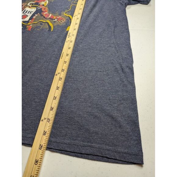 Miller Lite Astronaut T Shirt Mens XL Dark‎ Gray Open Microphone Floating Beer - Picture 7 of 7